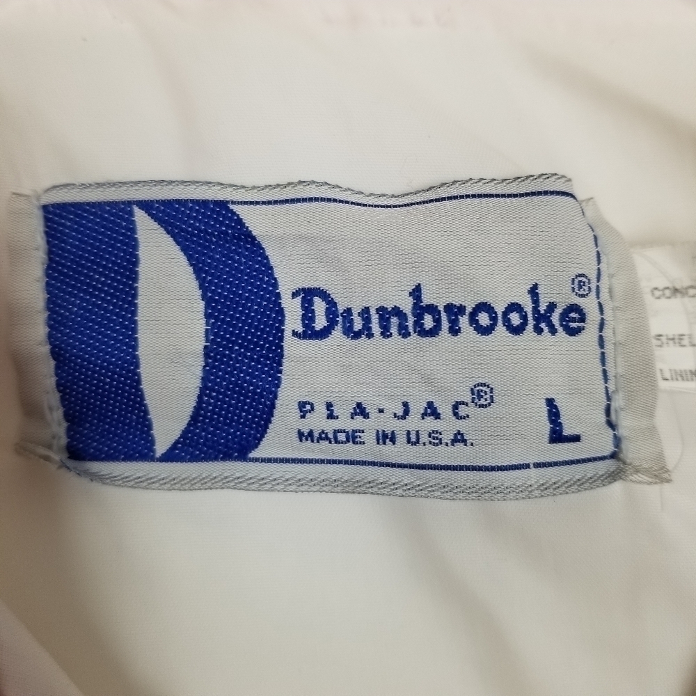 Dunbrooke Windbreaker Men's Size Large Vintage USA Made Full Zip Red White Blue - Picture 3 of 9